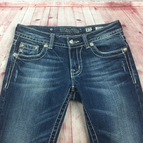 🌸Miss Me JW6043B Bootcut Denim Jean Size 27 - Picture 4 of 8